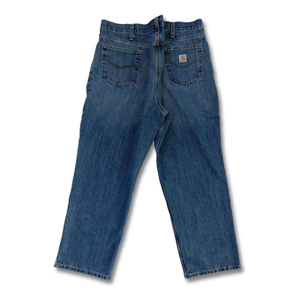 Carhartt Men's Navy and Blue Jeans